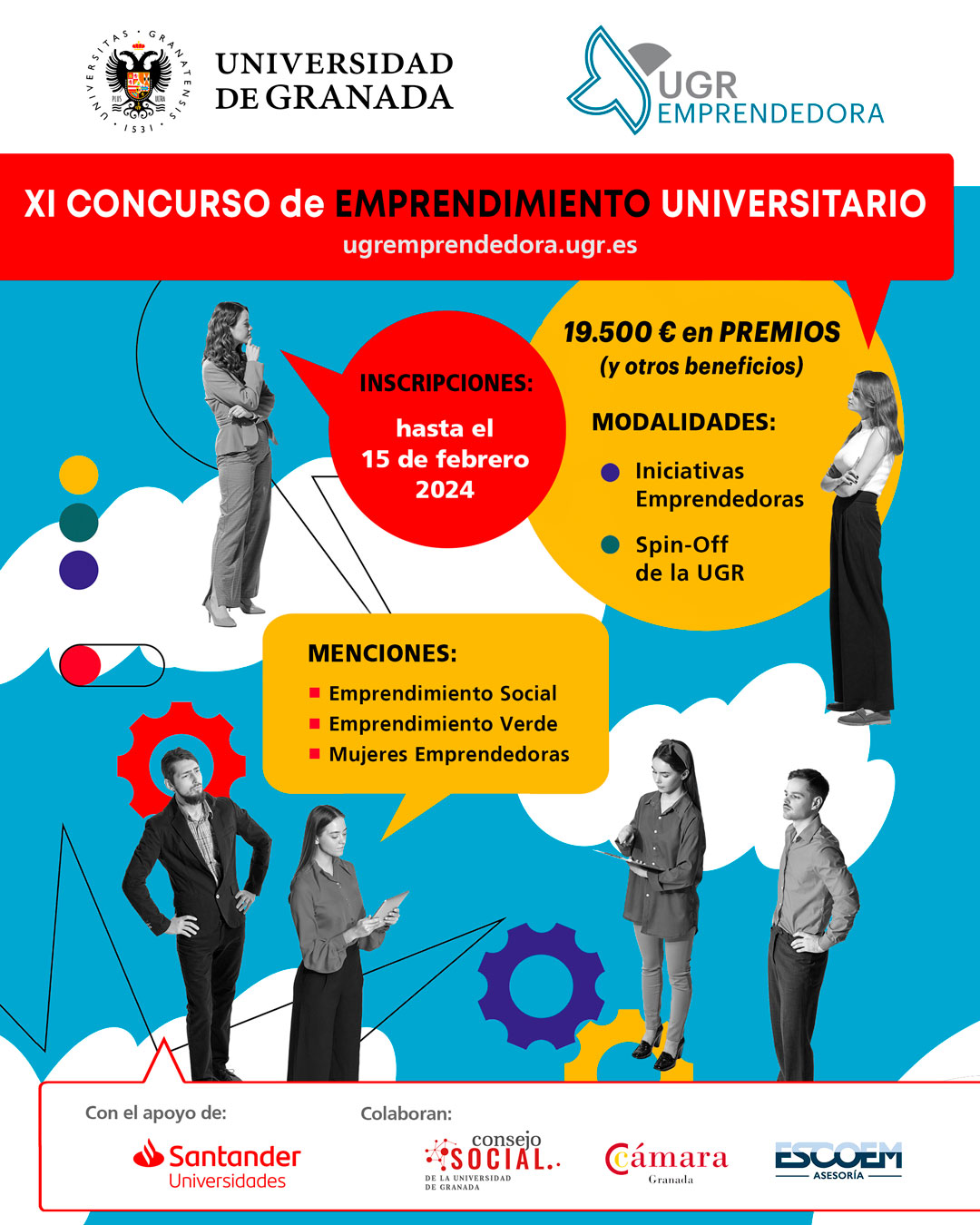 Cartel XI Concurso “Emprendimiento Universitario 2023”