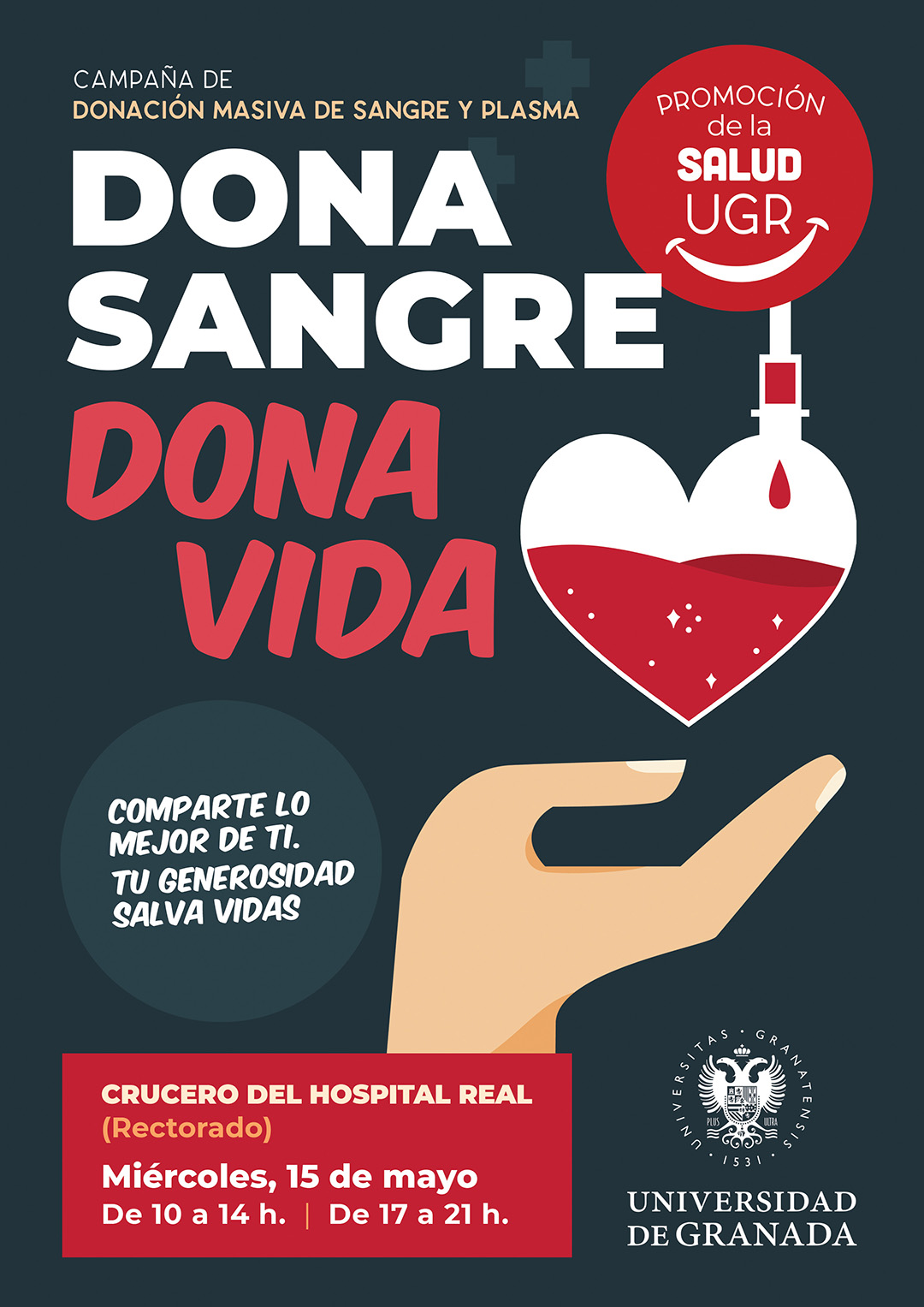 Campaña de donación masiva de sangre y plasma en la UGR