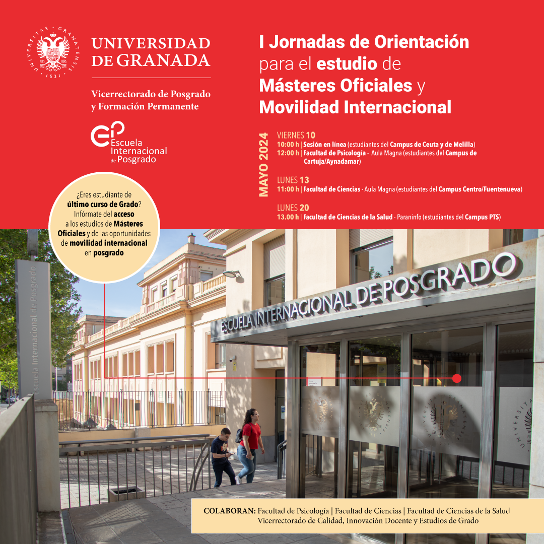 I Jornadas de Orientación para el estudio de Másteres Oficiales y Movilidad Internacional (JOM2I)