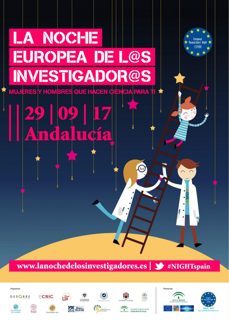 Cartel de la noche europea de los investigadores