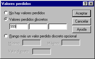 Valores perdidos