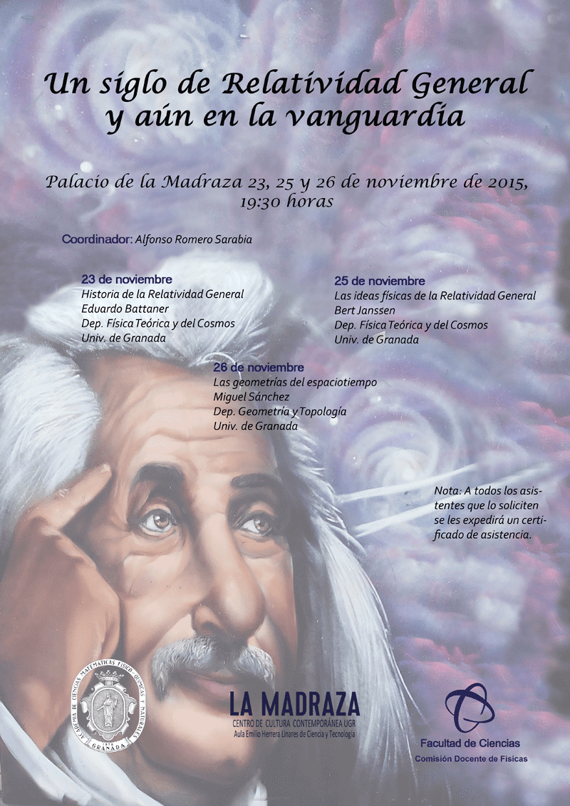 Cartel conferencias relatividad
