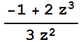 (-1 + 2 z^3)/(3 z^2)