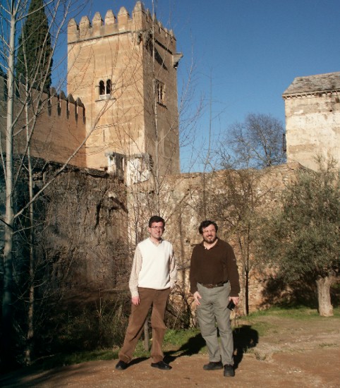Nikolay Nadirashvili and myself in Alhambra Castle
