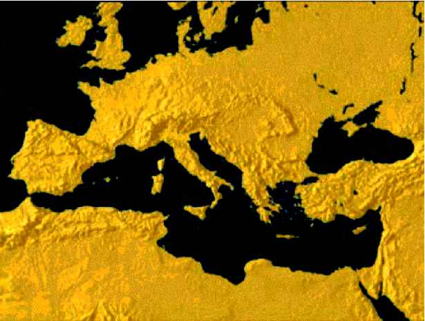 il Mantello terrestre sta spostando le montagne del Mediterraneo .  Mediterraneo