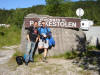 Starting the ascent to Preikestolen