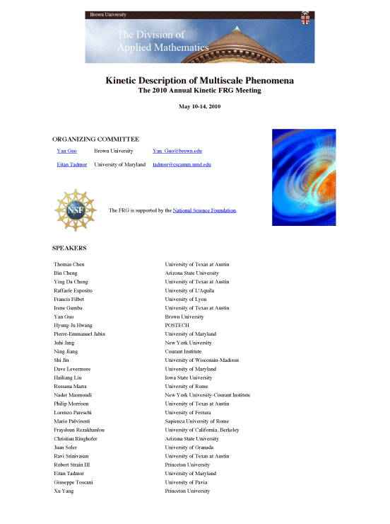 Kinetic Description of Multiscale Phenomena