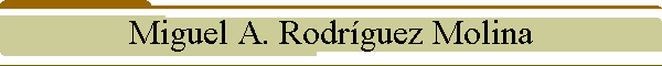 Miguel A. Rodr�guez Molina