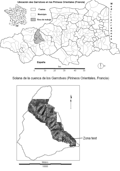Francia - Zona test del Macizo de Madrès (Garrotxes, Pirineos Orientales)