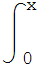 &int;_ ( 0)^x