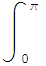 &int;_ ( 0)^( &pi; )