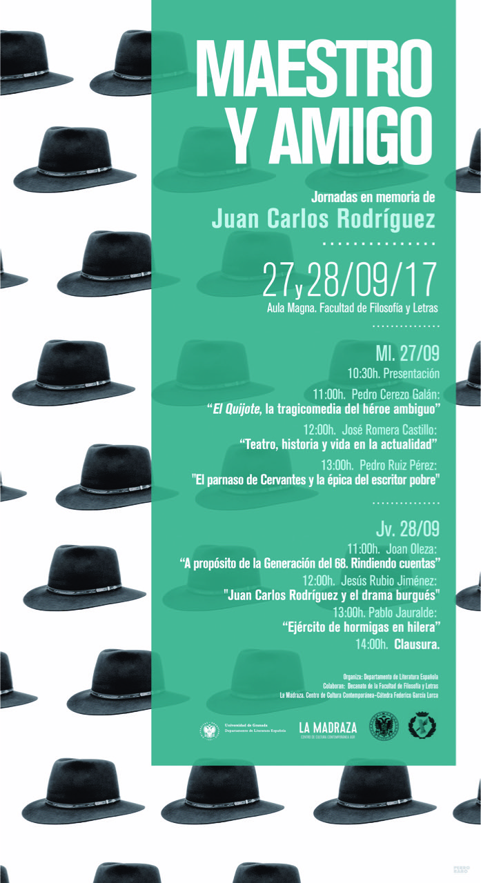 cartel juan carlos rodriguez maestro y amigo 