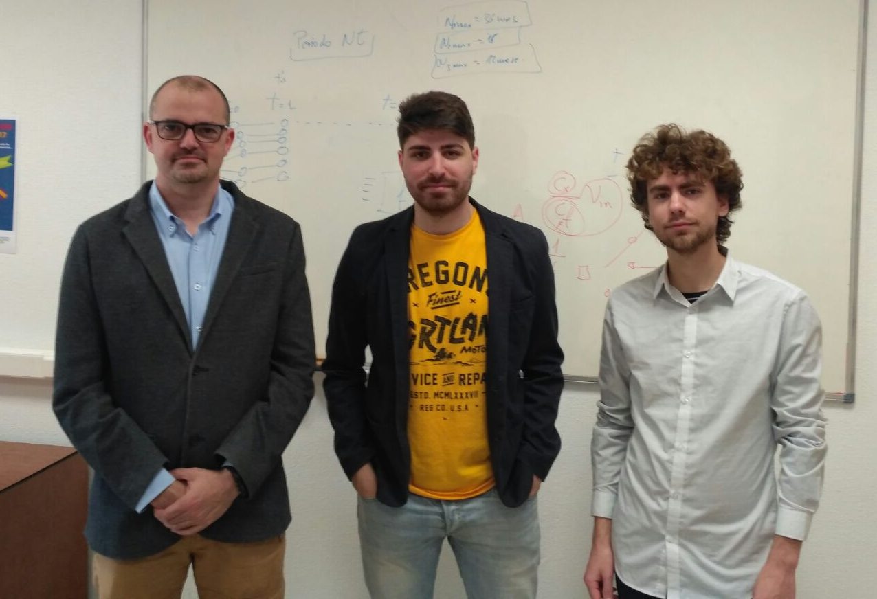 Los tres integrantes del equipo