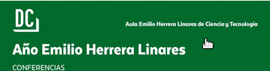 Cartel del ciclo de conferencias Emilio Herrera Linares