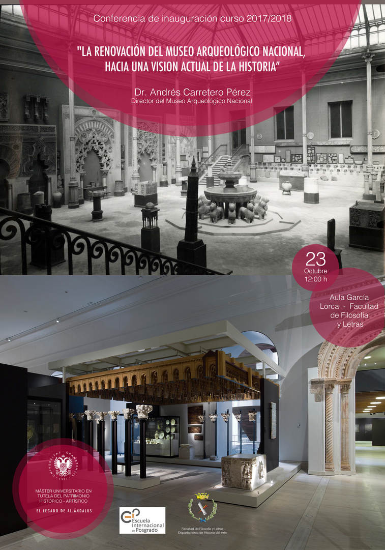 cartel conferencia apertura master en  Tutela del Patrimonio Histórico-Artístico