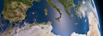 The Mediterranean Sea as seen from space