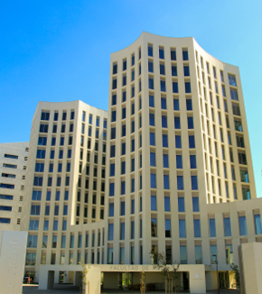 Modern buildings at the UGR's PTS Campus