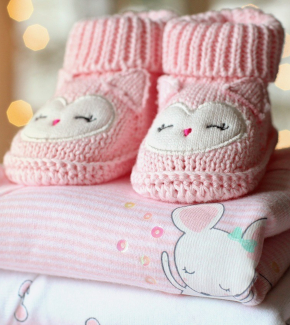Baby slippers and clothes