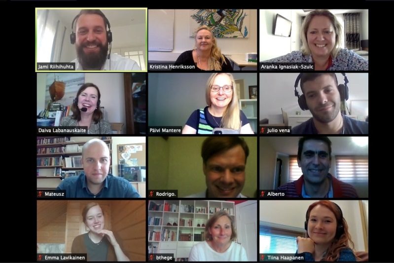 Reunión virtual del proyecto