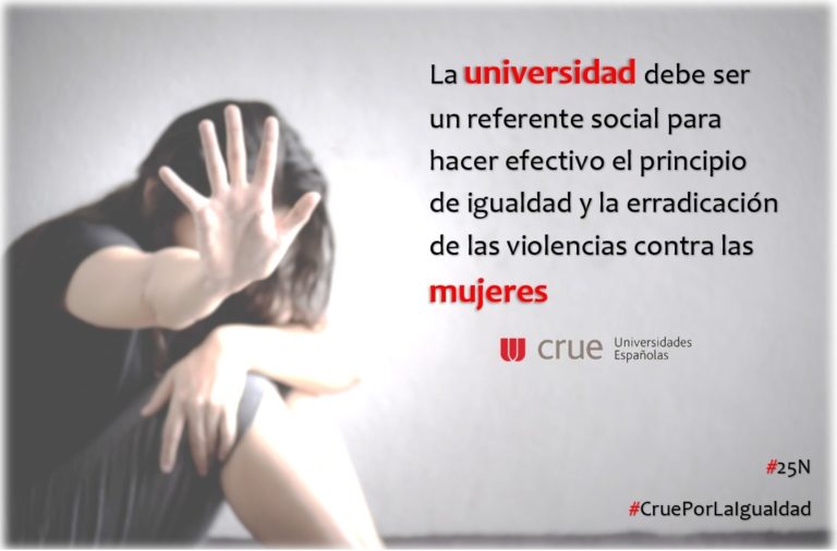 Cartel manifiesto CRUE #CRUEporLaIgualdad