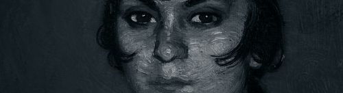 detalle de gitana pintada por zuloaga