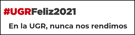 Banner UGR Felicitación 2021