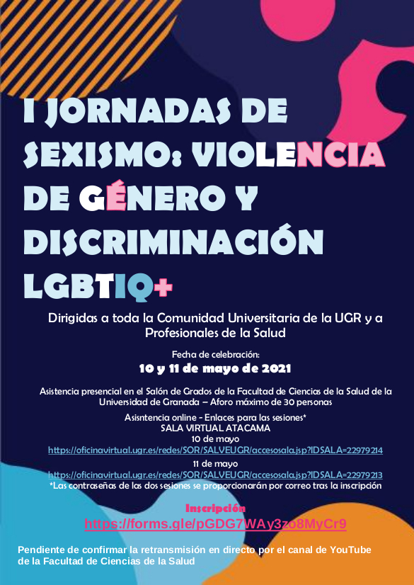  I Jornadas de Sexismo: Violencia de Género y Discriminación LGBTIQ+