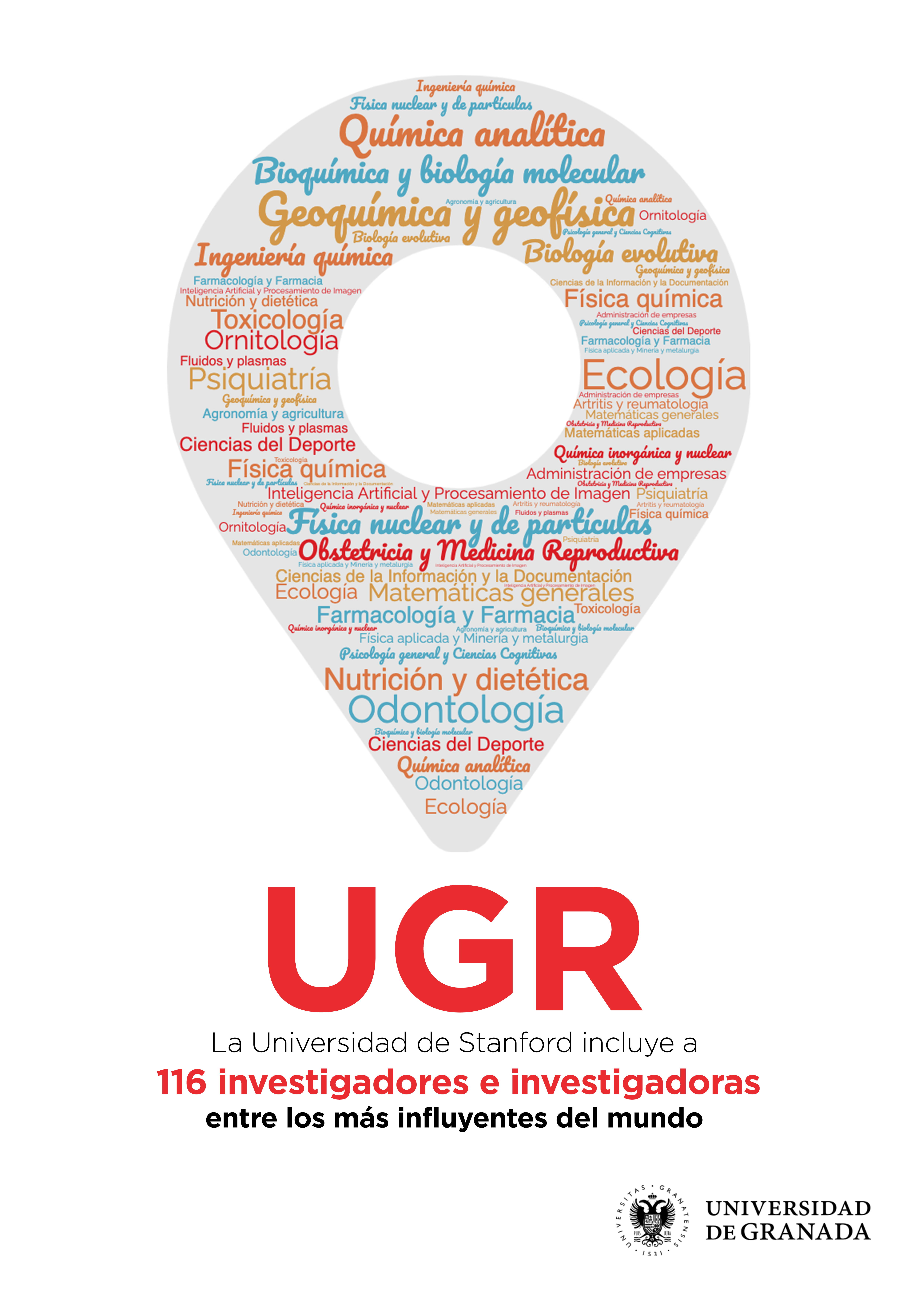 Nombres de los investigadores de la UGR en la Lista de U. de Stanford