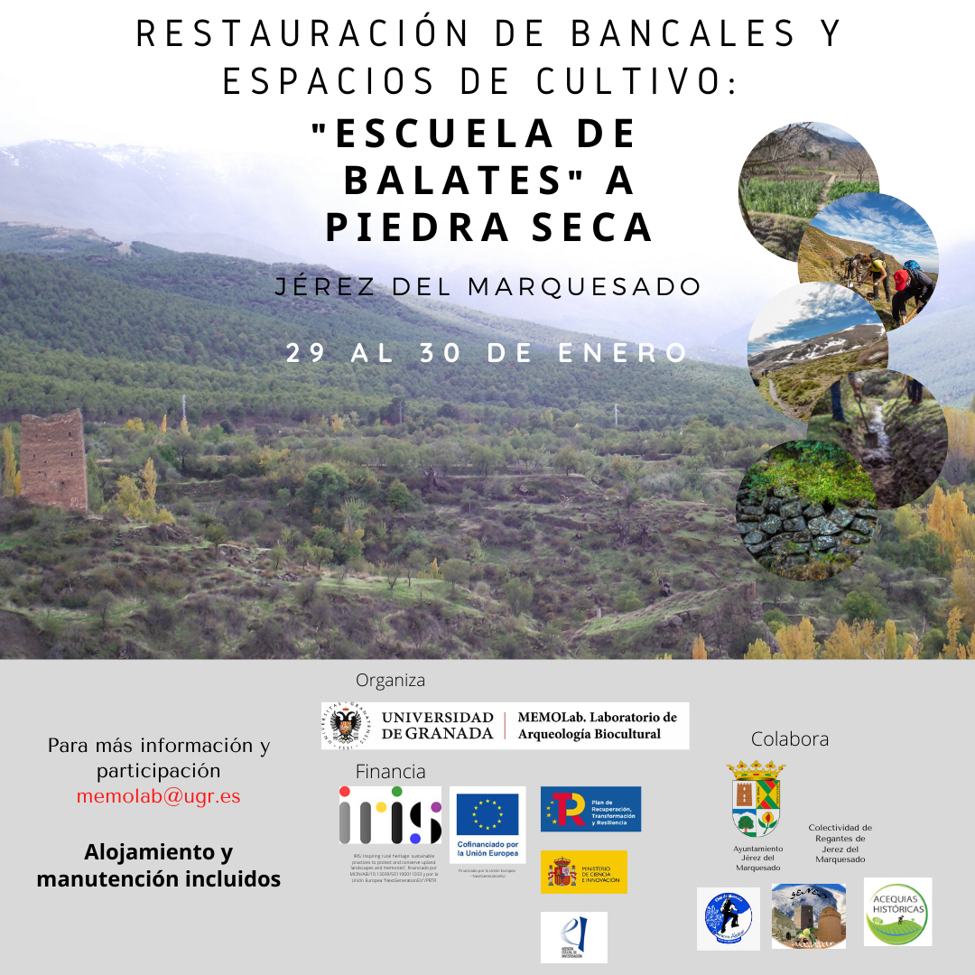 cartel del evento "Escuela de Balates" a Piedra Seca