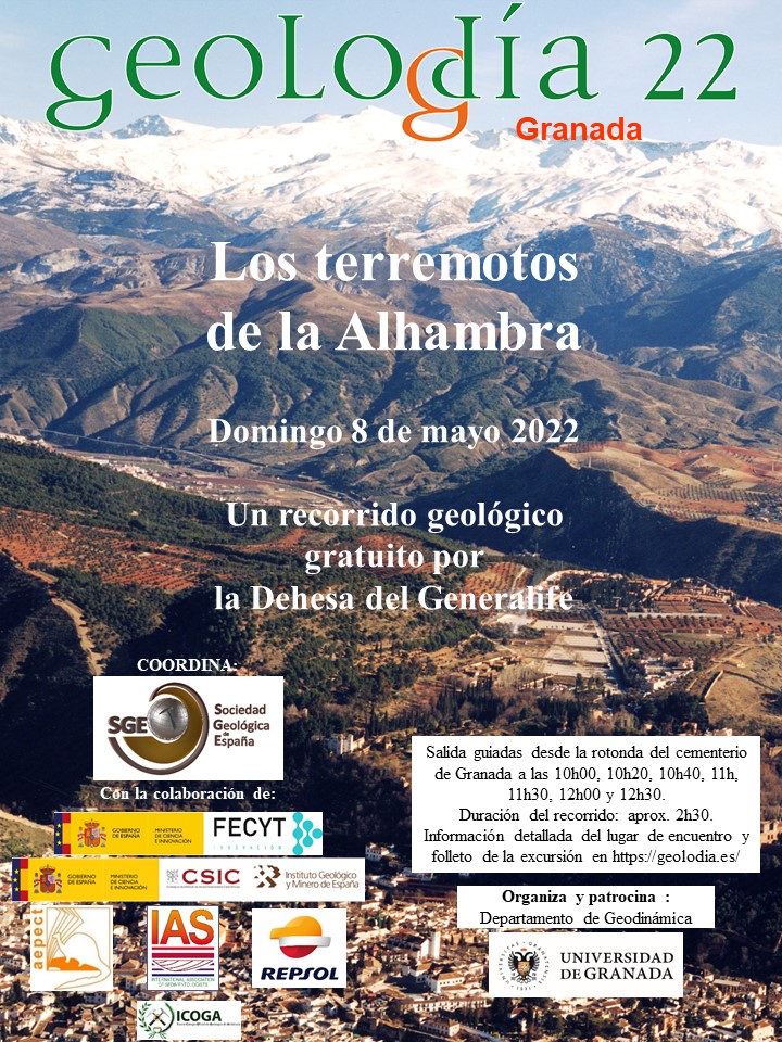 Cartel geolodía Granada 2022 - Vista de Sierra Nevada