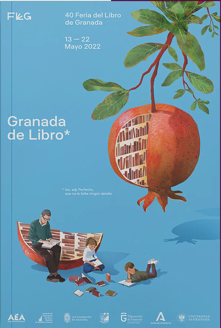 cartel de la 40 Feria del libro de granada