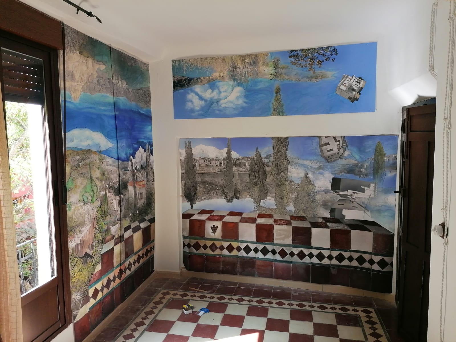 espacio interior de la Residencia Artística José Guerrero en Chite