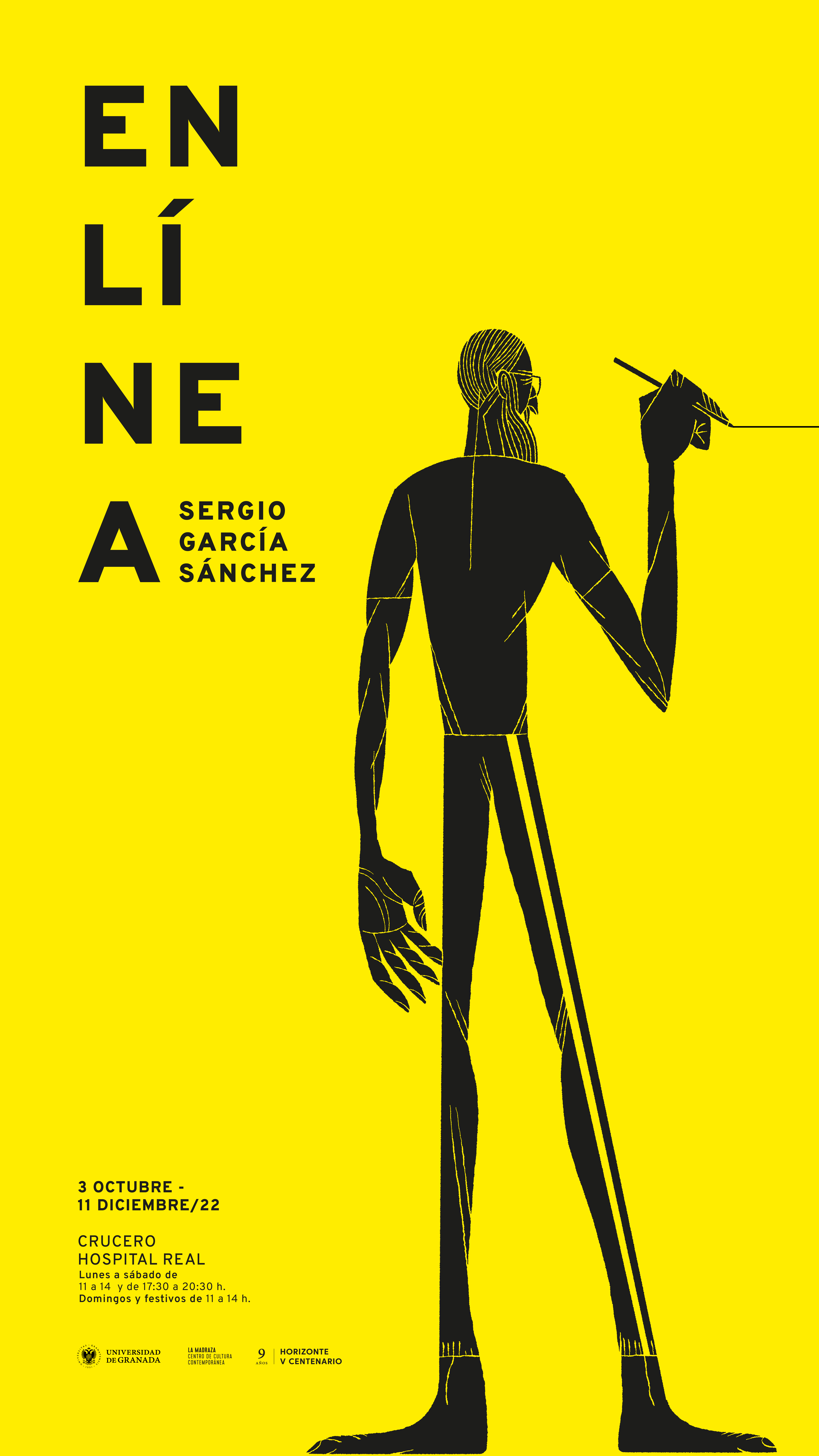 cartel de la exposición ‘En línea. Sergio García Sánchez’