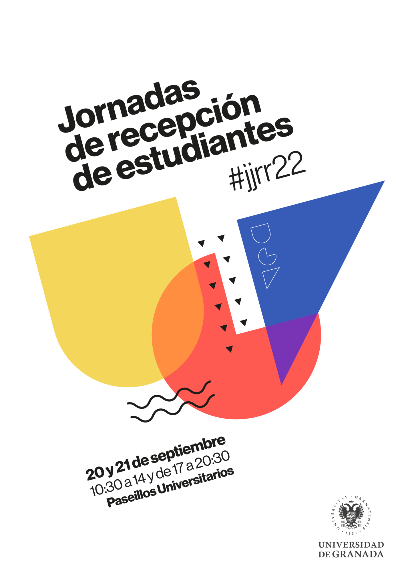 cartel de las Jornadas de Recepción de Estudiantes 2022/2023