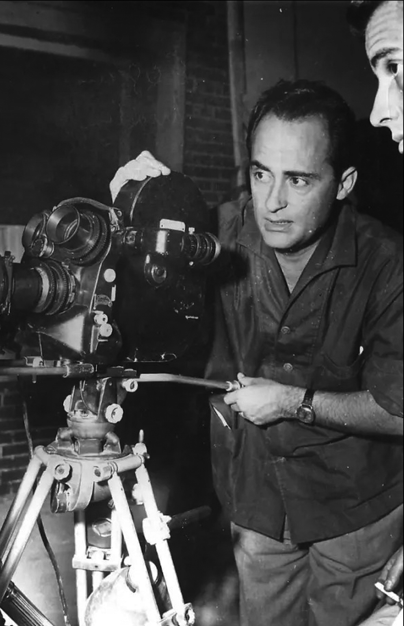 Eugenio Martín durante el rodaje de una película