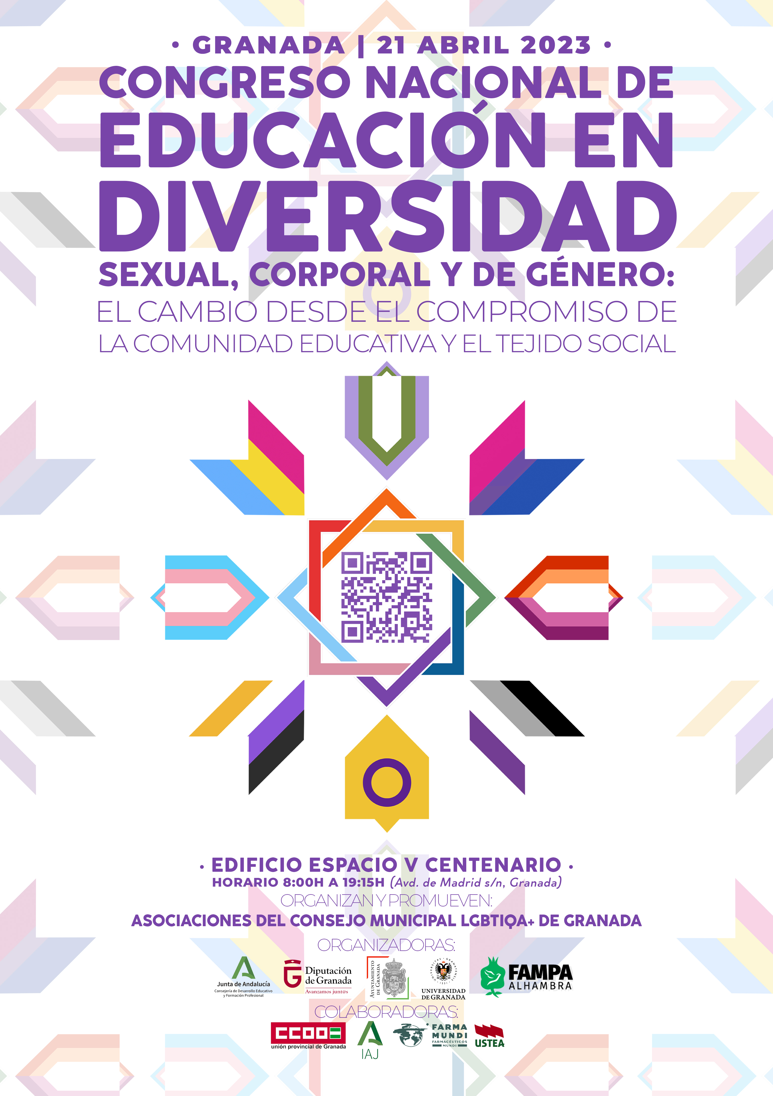 Cartel  Congreso Nacional de Educación en Diversidad Sexual, Corporal y de Género