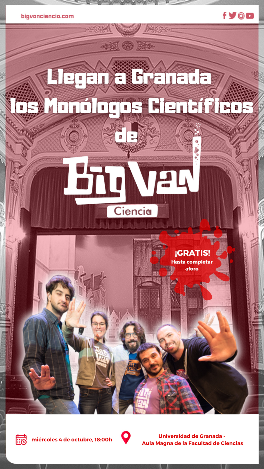 cartel ‘Big Van Ciencia’