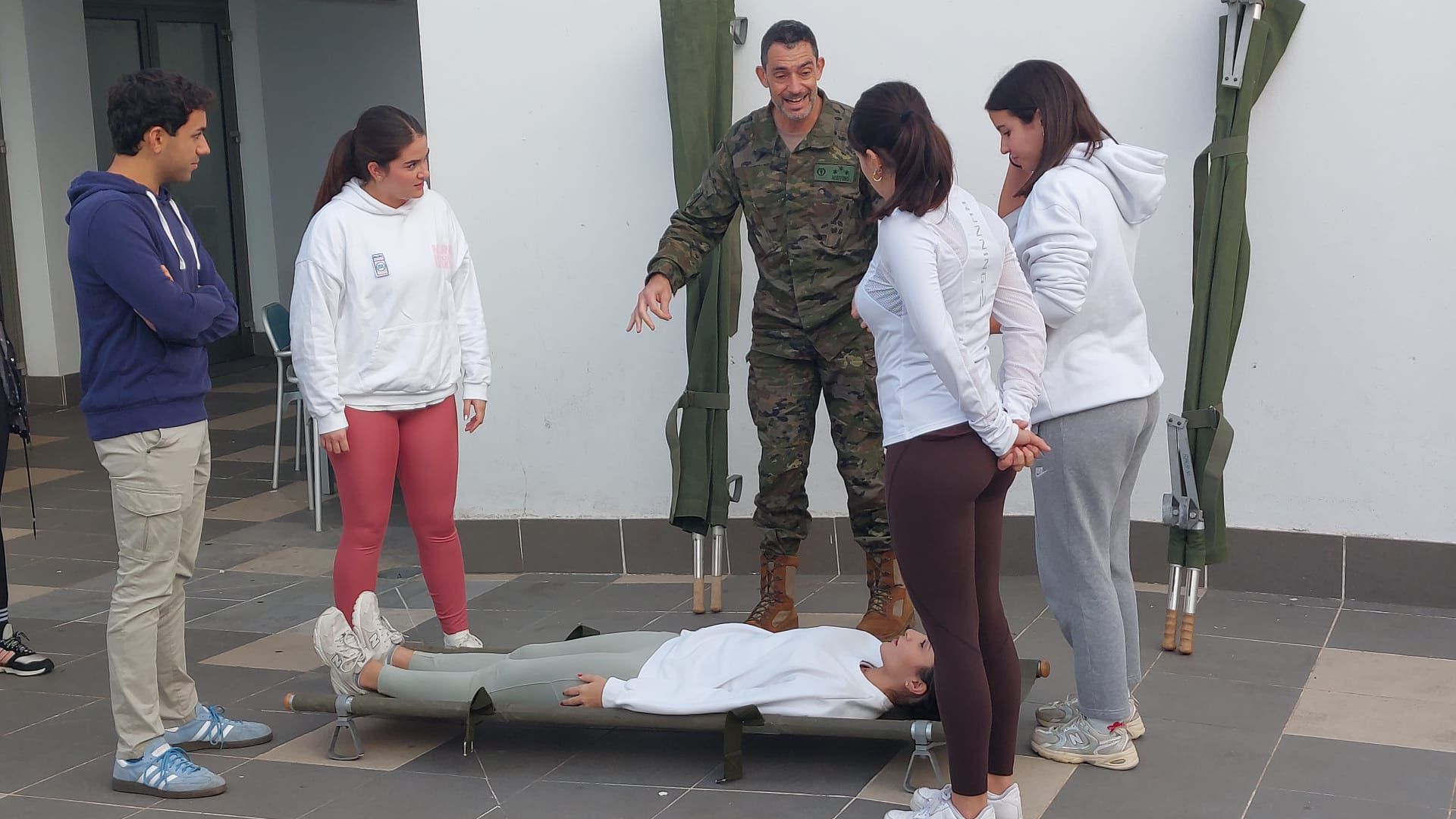 Simulacro final de las ‘II Jornadas de Sanidad Militar Operativa’