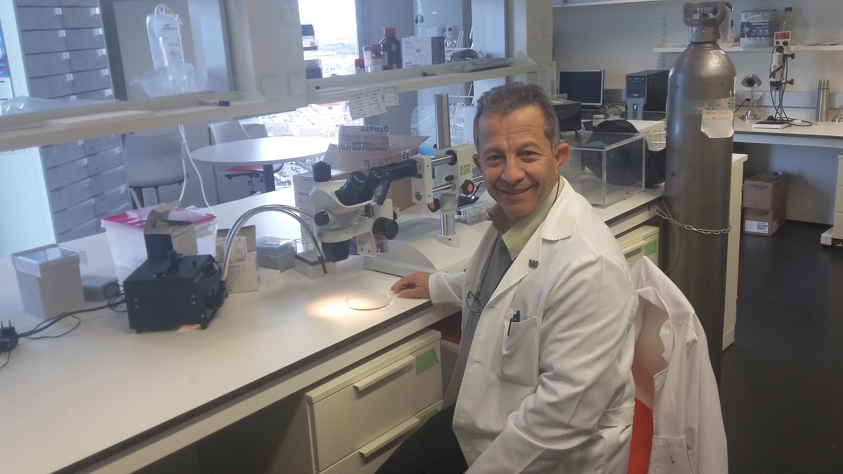 Prof. Ahmad Agil in his research laboratory