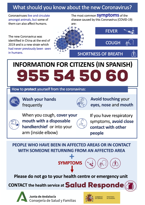 An infographic about the new coronavirus