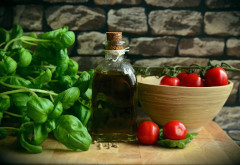 Olive oil and tomatoes