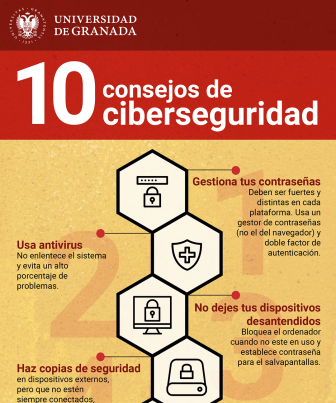infografía decálogo de ciberseguridad