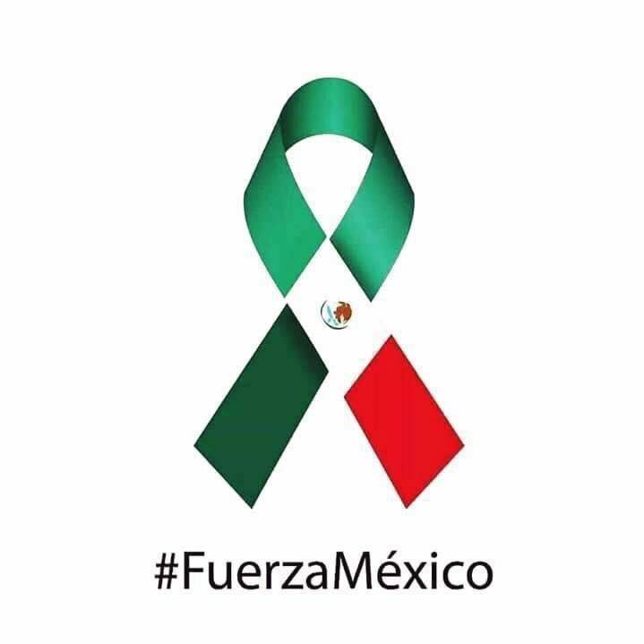 Lazo con la bandera mexicana y #FuerzaMéxico