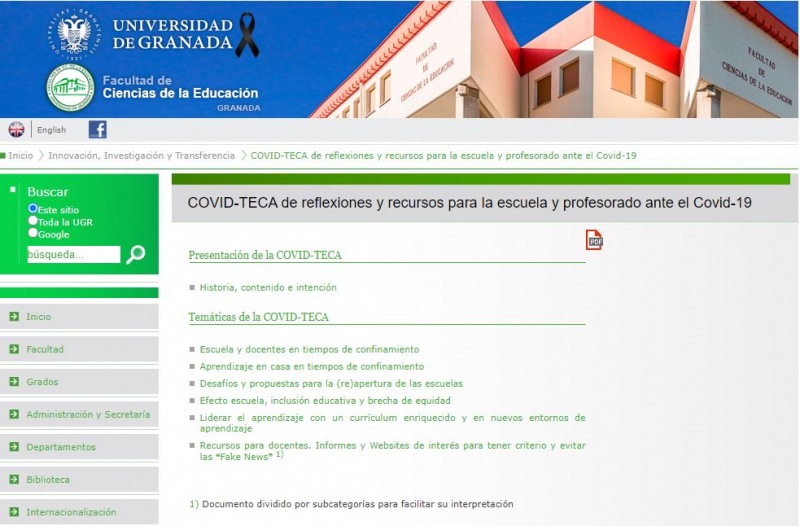 COVID-TECA’ con recursos didácticos dirigidos a profesores