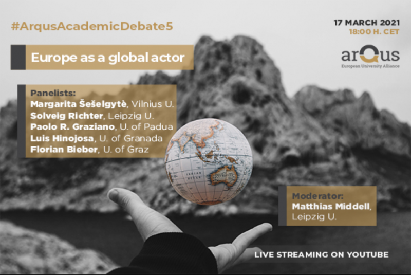 Arqus celebra su quinto debate académico: Europe as a global actor
