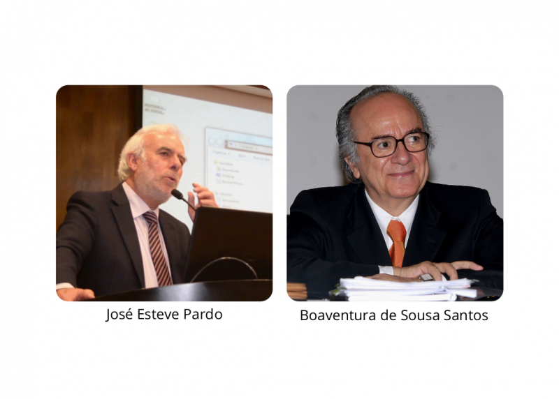 Dr. D. José Esteve Pardo y Dr. D. Boaventura de Sousa Santos