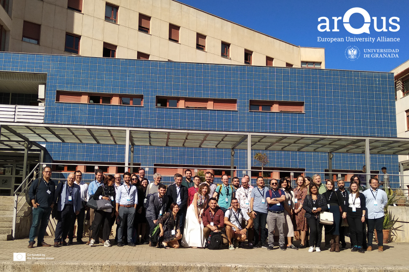 Foto de grupo de los asistentes al Foro de Investigación de la Alianza Arqus sobre I.A.