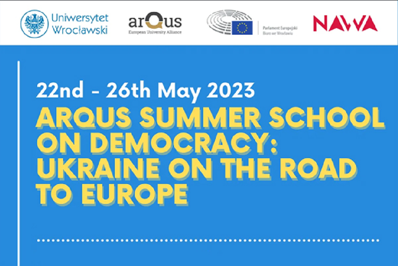cartel de la Summer School sobre Democracia, Ucrania y la Unión Europea