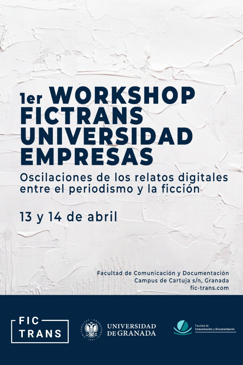 cartel del Primer Workshop del Proyecto I+D Fictrans