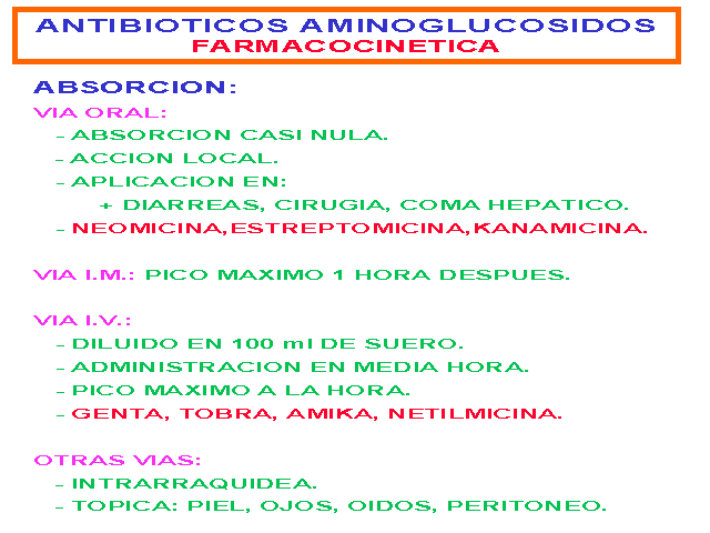 ANTIBIOTICOS AMINOGLUCOSIDOS